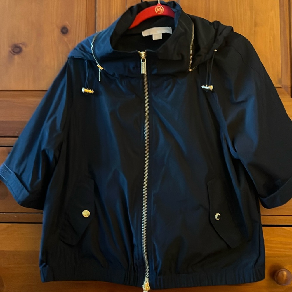 Woman’s Michael Michael Kors Hooded Cropped Jacket Size XL NWOT